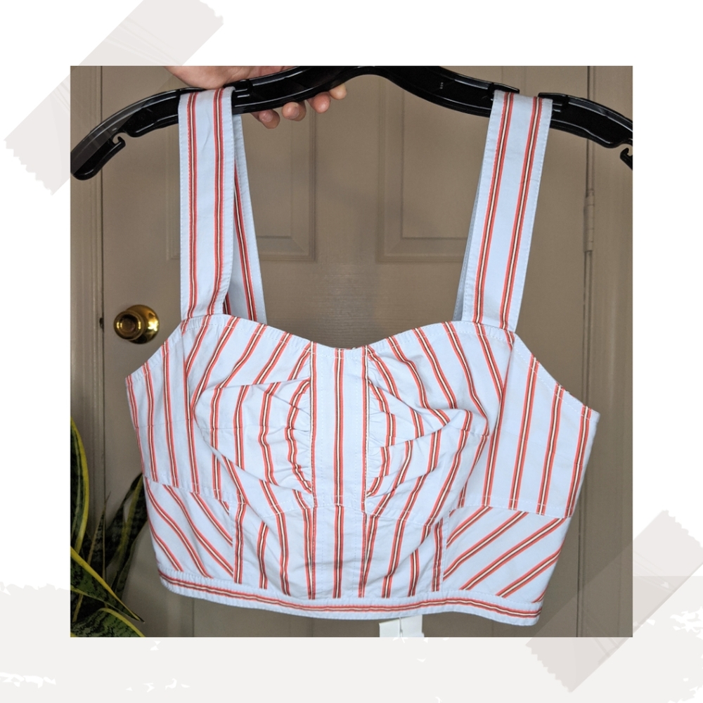 Derek Lam sweetheart crop top nwt